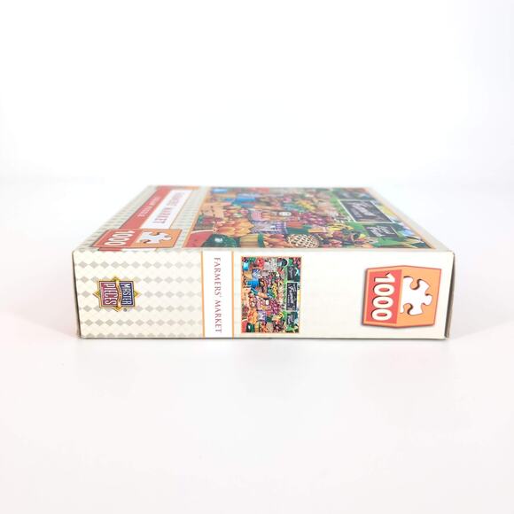 Master Pieces 1000 Piece "Farmers' Market" Jigsaw Puzzle - Good Used Condition - Picture 5 of 10
